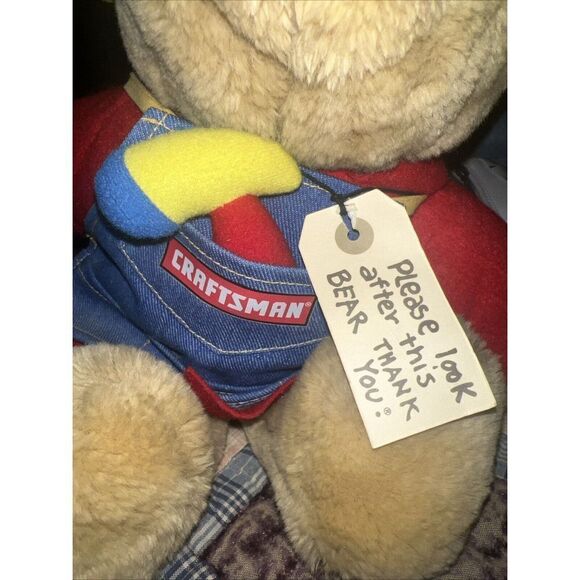 Sears Craftsman Paddington Bear Plush Stuffed Animal 16" - Picture 8 of 8